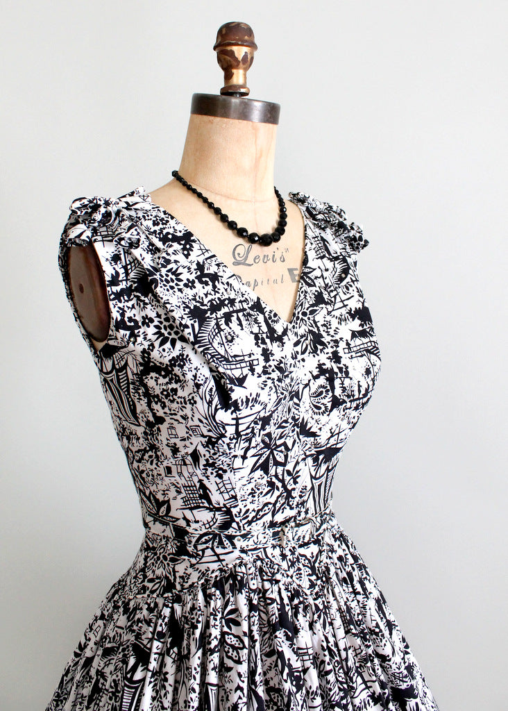 1950s full skirt party dress
