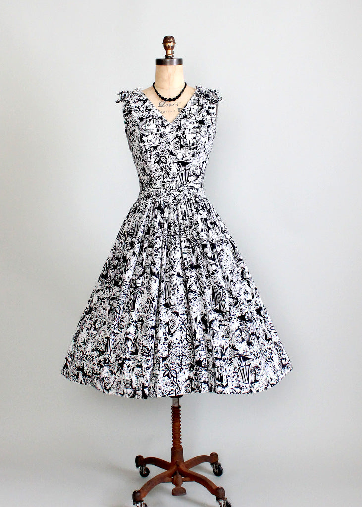 tiki party dress Floral Birds Tiki Dress Cats Like Us