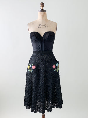 Vintage 1950s Raffia Skirt
