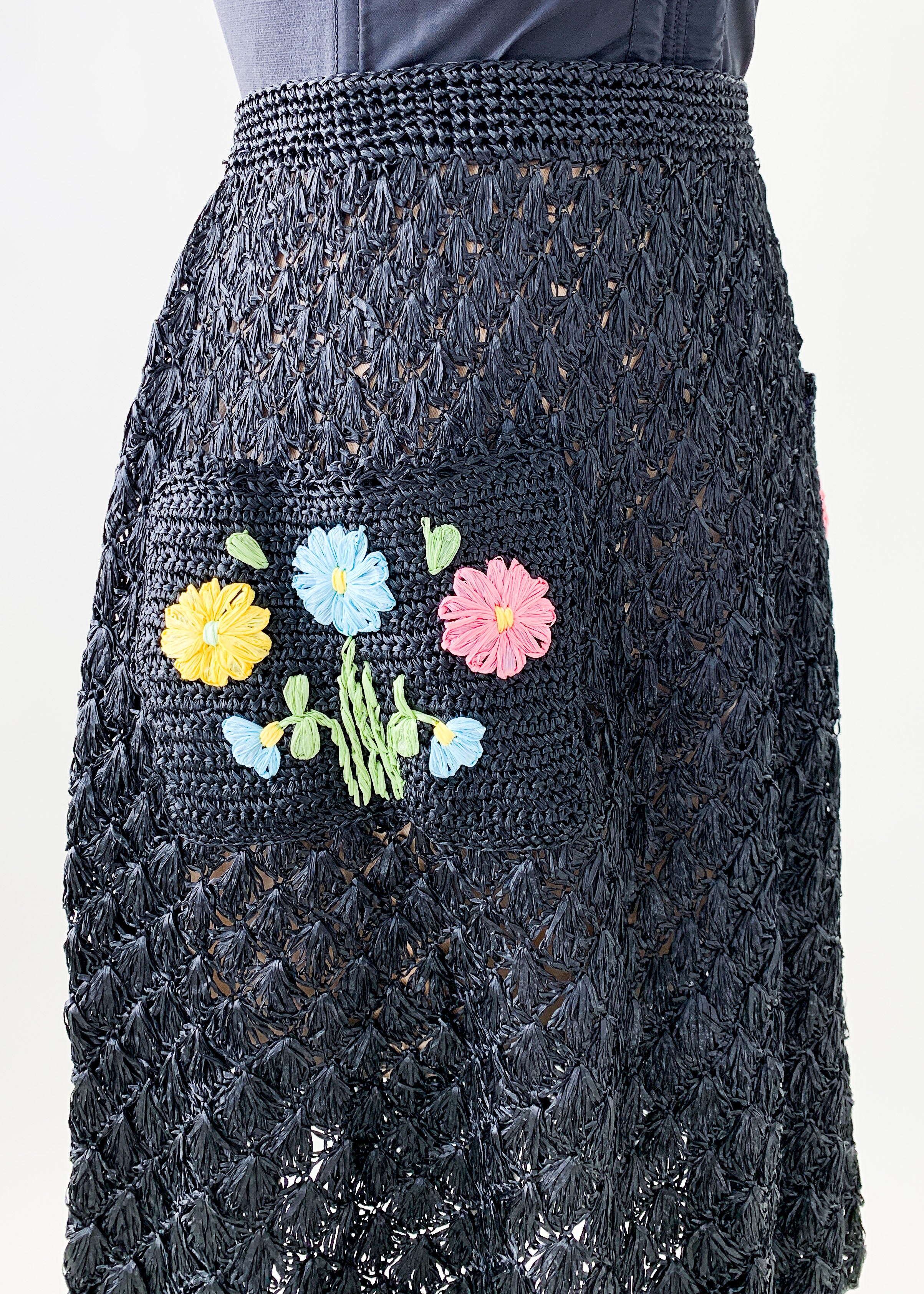 Vintage 1950s Raffia Skirt