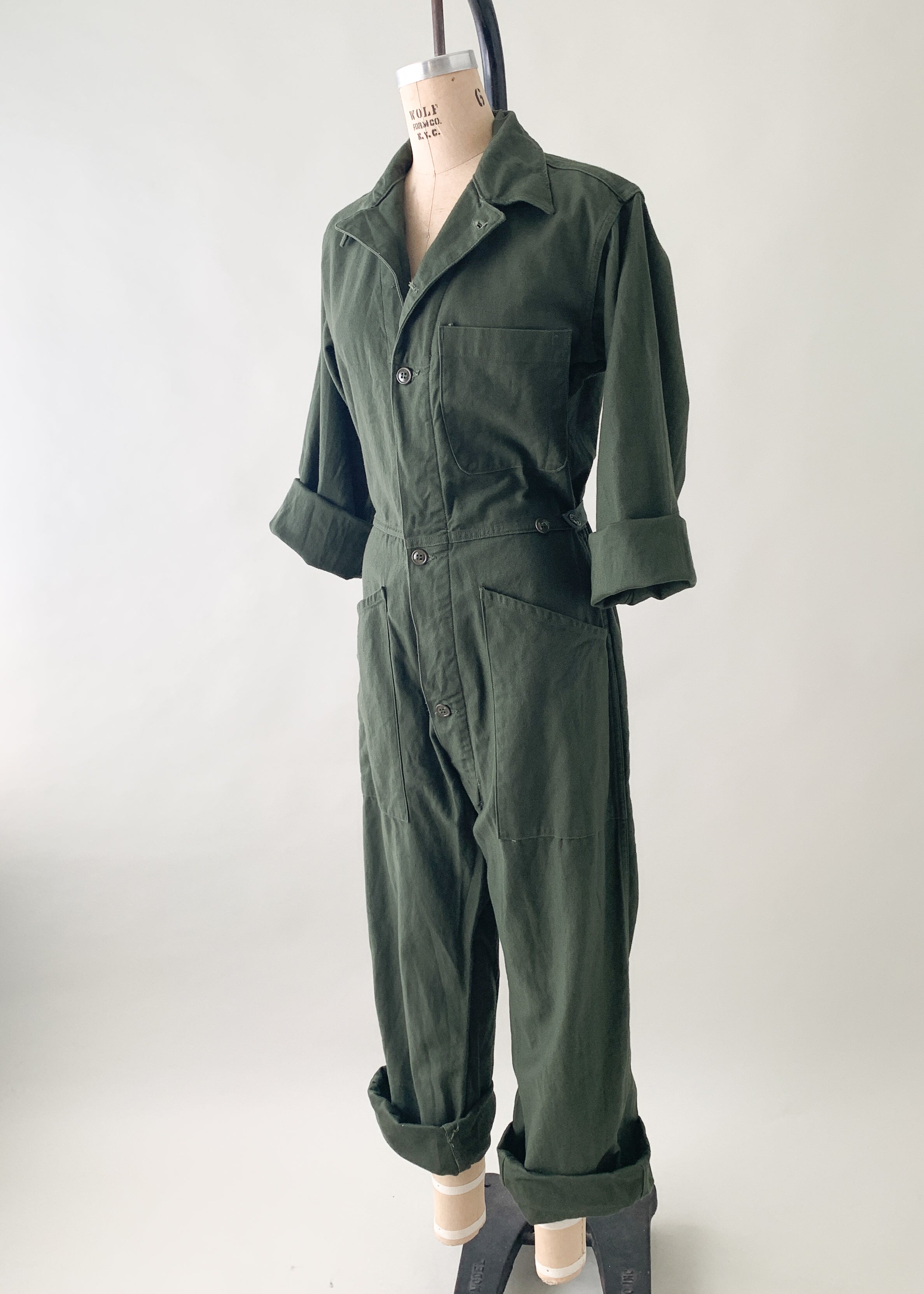 Vintage 1960s US Army Workwear Jumpsuit
