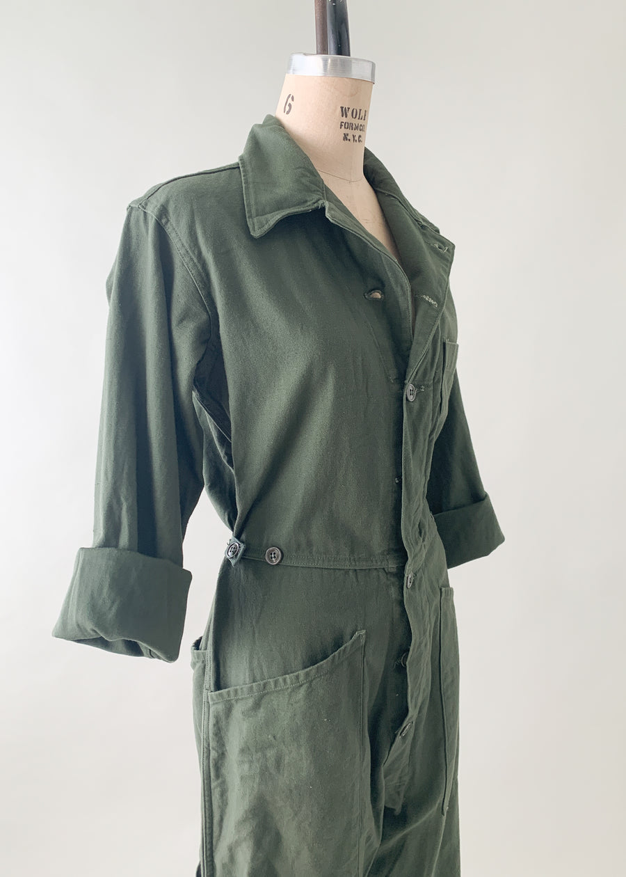 Vintage 1960s US Army Workwear Jumpsuit