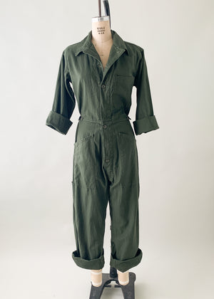 Vintage 1960s US Army Workwear Jumpsuit