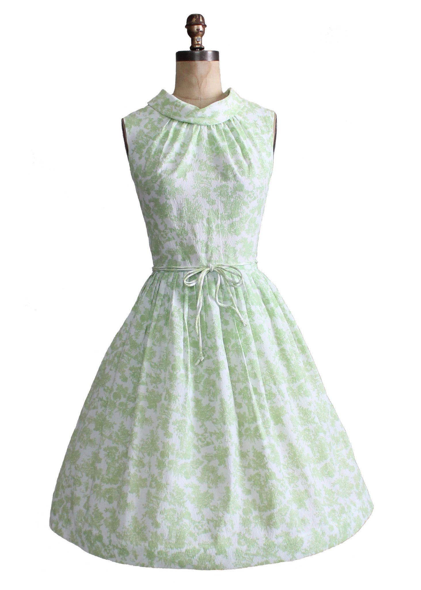 Vintage 1950s Floral Rose Cotton Dress - Raleigh Vintage Vintage 1950s Floral Rose Cotton Dress - Raleigh Vintage