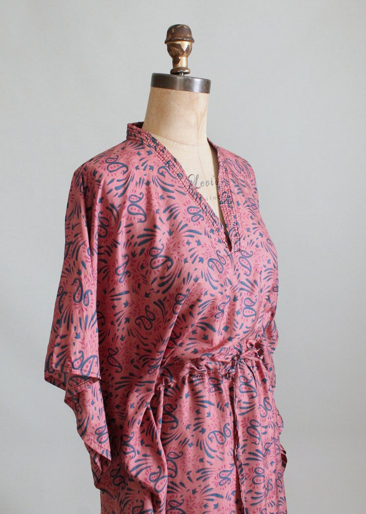 Vintage 1960s India Silk Caftan