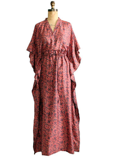 Vintage 1960s India Silk Caftan