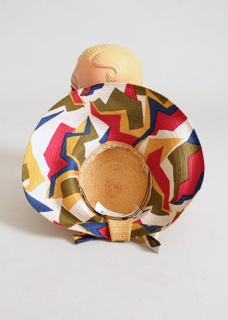 Vintage 1960s Jack McConnell MOD Beach Hat