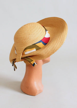 Vintage 1960s Jack McConnell MOD Beach Hat