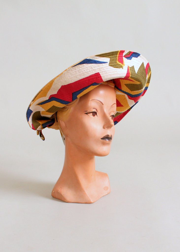 Vintage 1960s Jack McConnell MOD Beach Hat