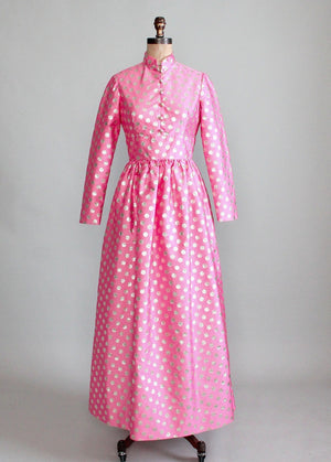 Vintage 1960s Jerry Marsch MOD Maxi Dress