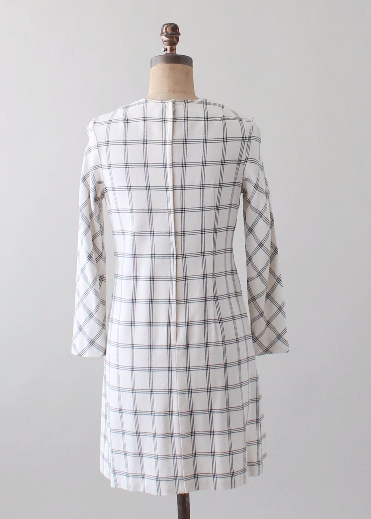 Vintage 1960s MOD Checked Day Dress