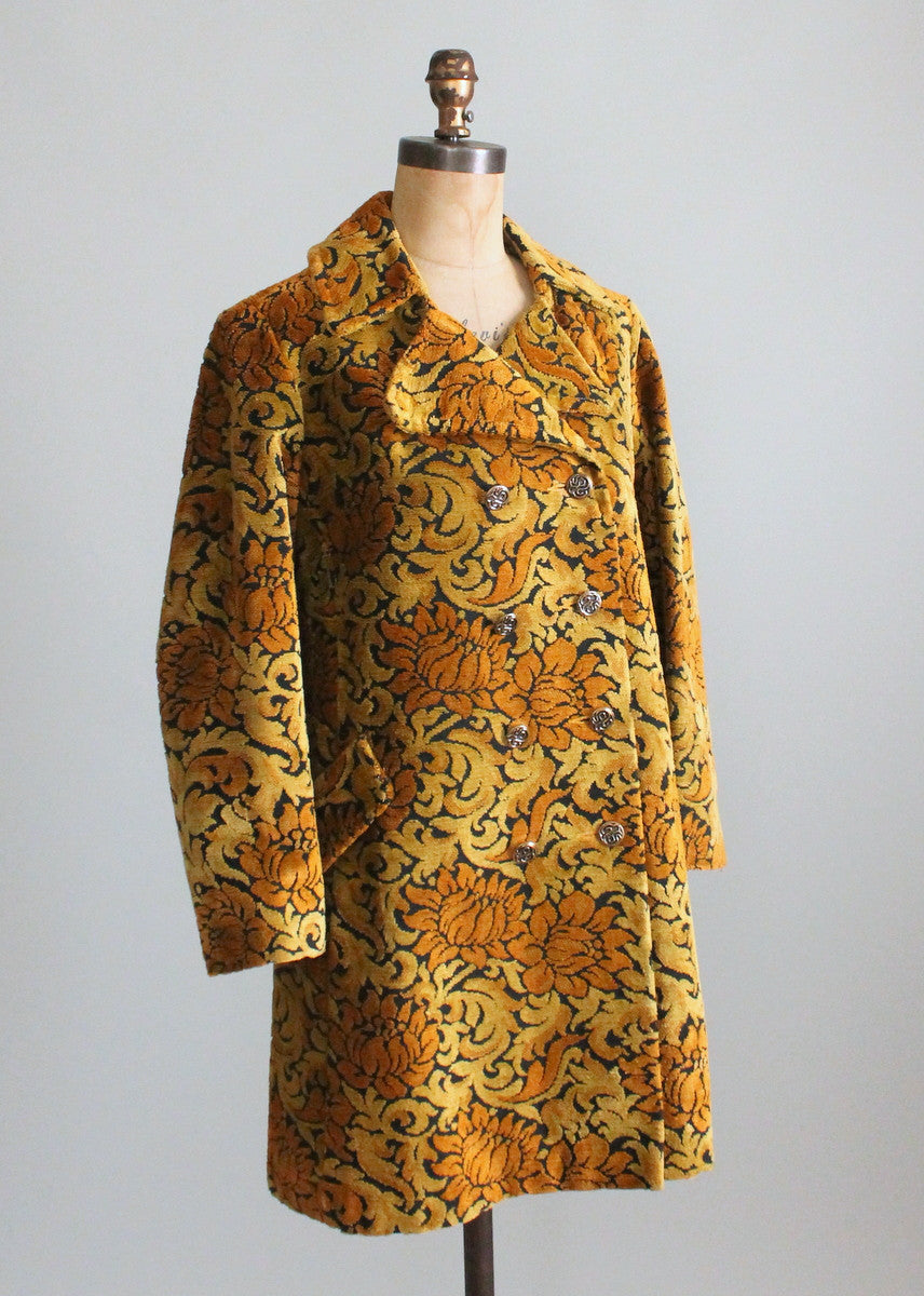 VTG NWT 1960-70s Golet Tapestry Womens Coat Classic Fit Natural