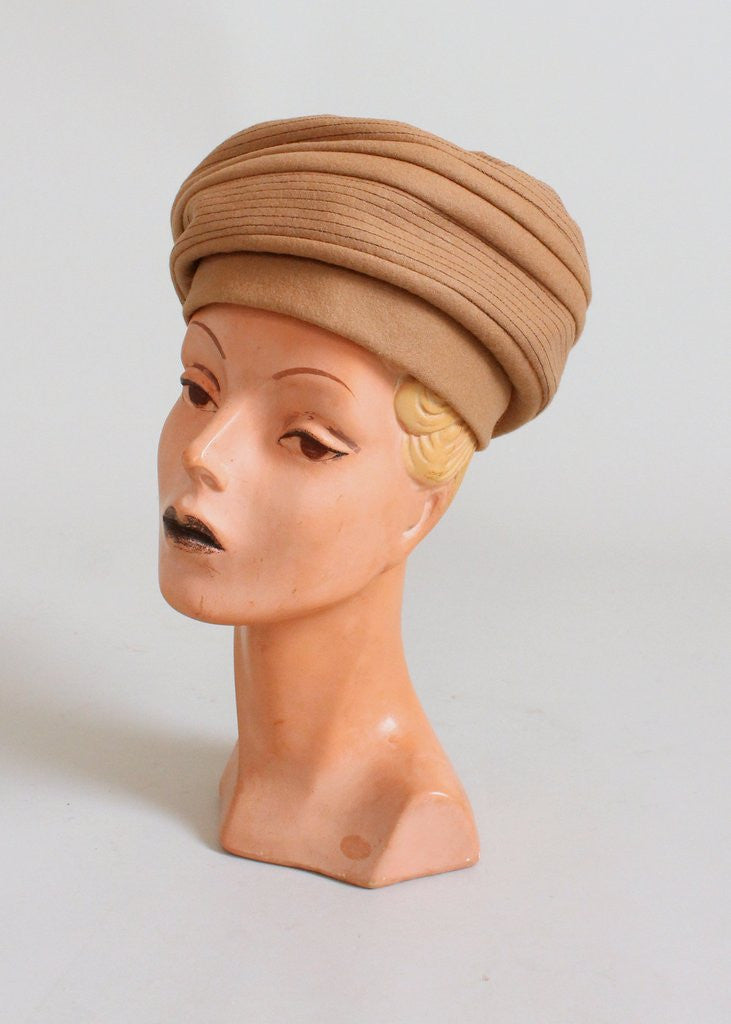 Vintage 1960s MOD Carnaby Turban Hat