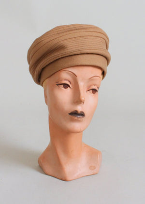 Vintage 1960s MOD Carnaby Turban Hat