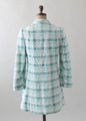 Vintage 1960s Lilli Ann Woven Wool MOD Coat
