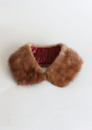 1960s mink fur collar