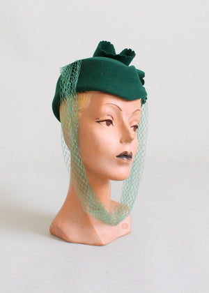 Vintage 1960s Mr. John Green Art Deco Revival Hat
