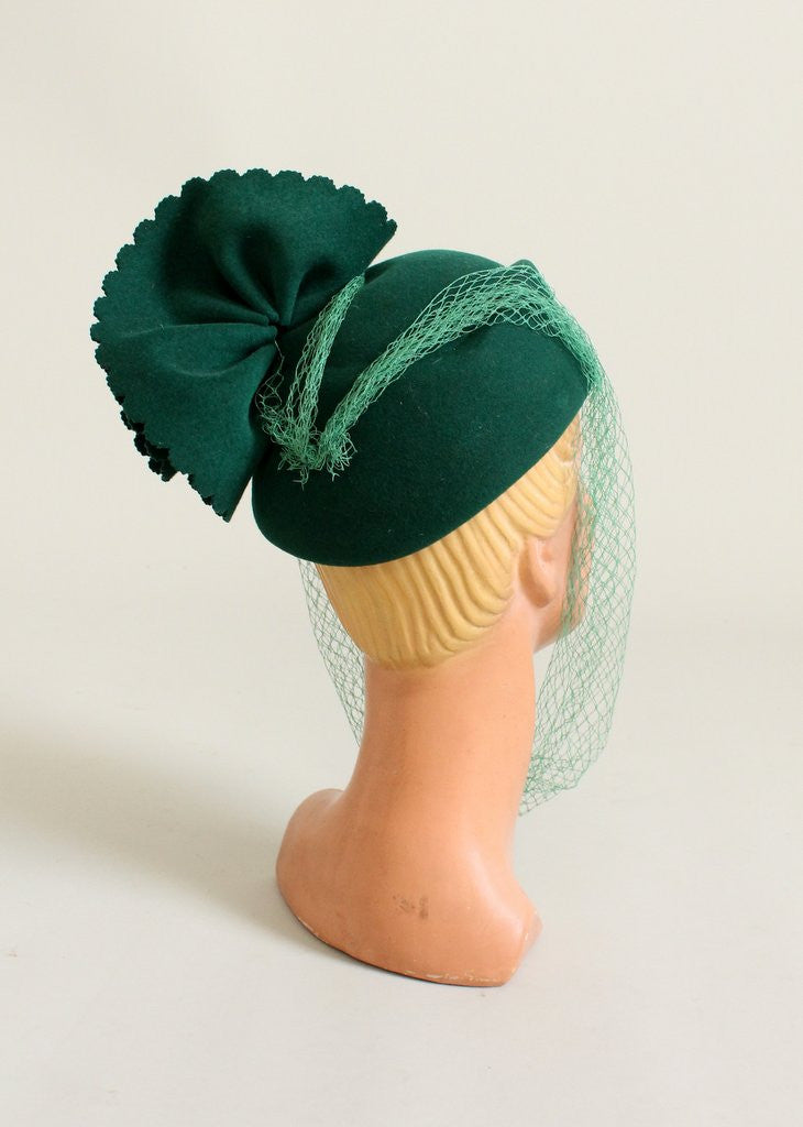 Vintage 1960s Mr. John Green Art Deco Revival Hat