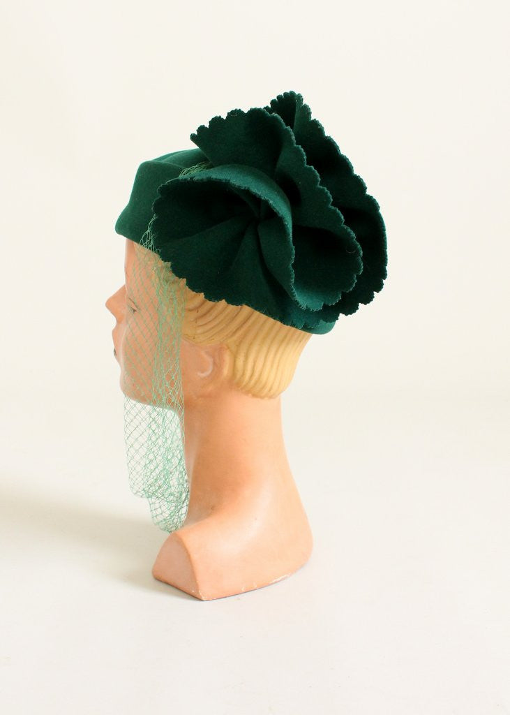 Vintage 1960s Mr. John Green Art Deco Revival Hat