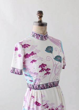 Vintage 1970s Paganne Floral Day Dress