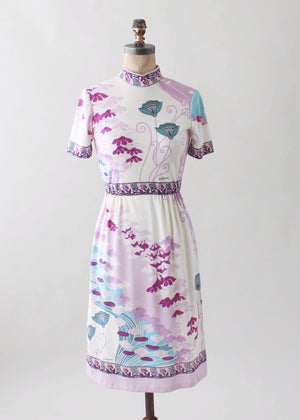 Vintage 1970s Paganne Floral Day Dress