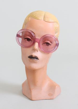 Vintage 1960s Pink Solfina Italian Sunglasses