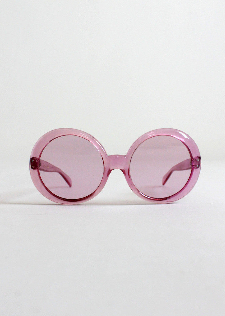Vintage 1960s Pink Solfina Italian Sunglasses
