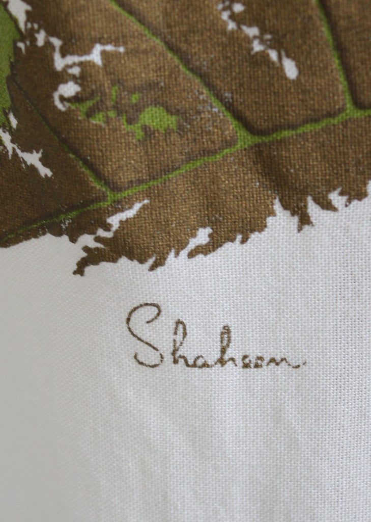 Vintage Late 1960s Shaheen Floral Maxi Skirt