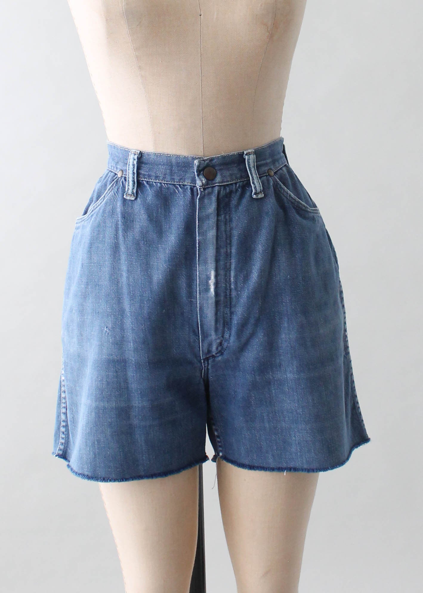 Vintage 1960s Wrangler Cut Off Jean Shorts