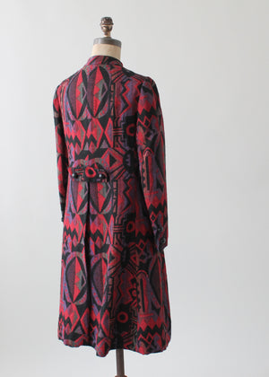 Vintage 1960s Abstract Tapestry Coat