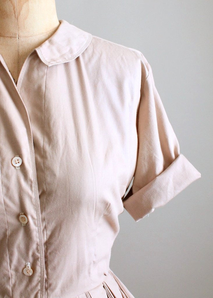 Penneys Towncraft Vintage 1960s Mens Penn Prest Button Up