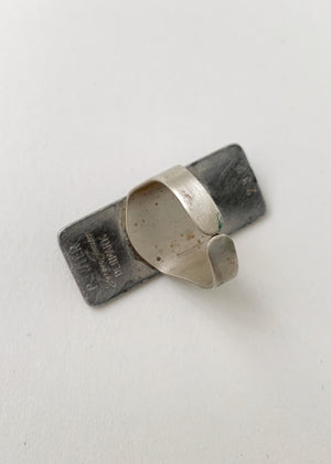Vintage Jorgen Jensen Danish Modern Pewter Ring