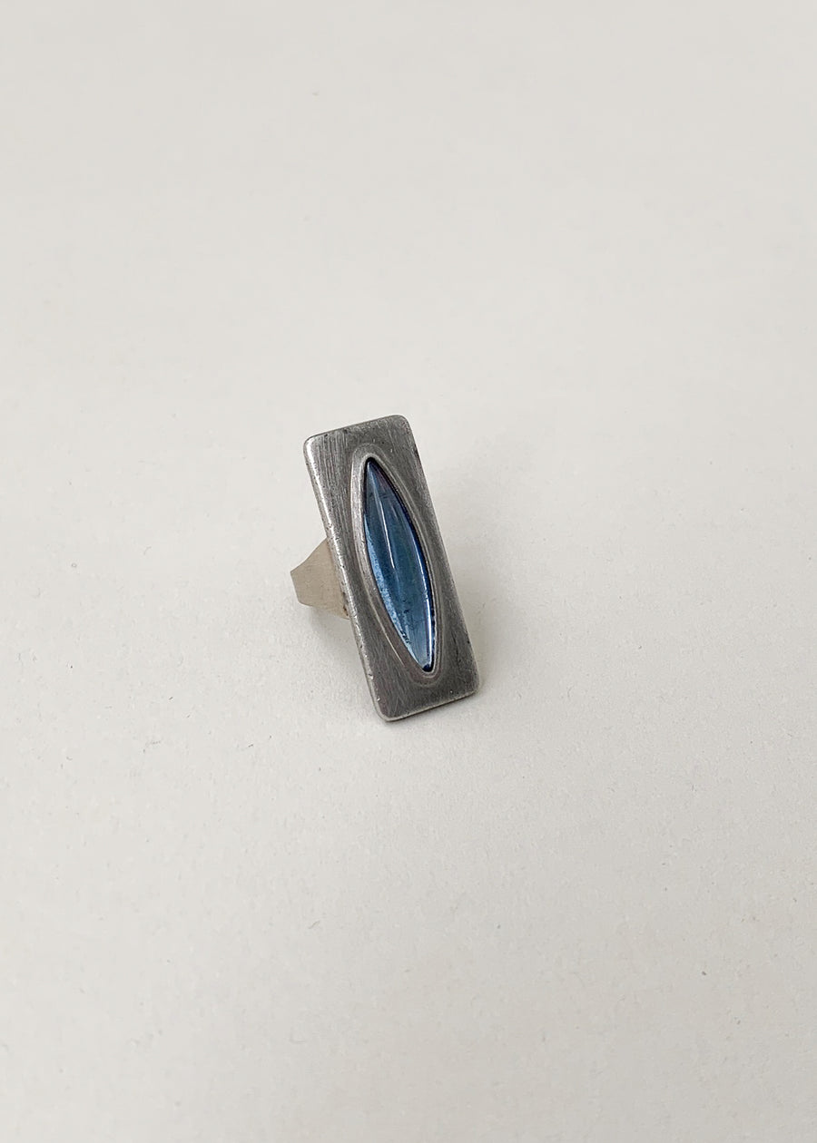 Vintage Jorgen Jensen Danish Modern Pewter Ring