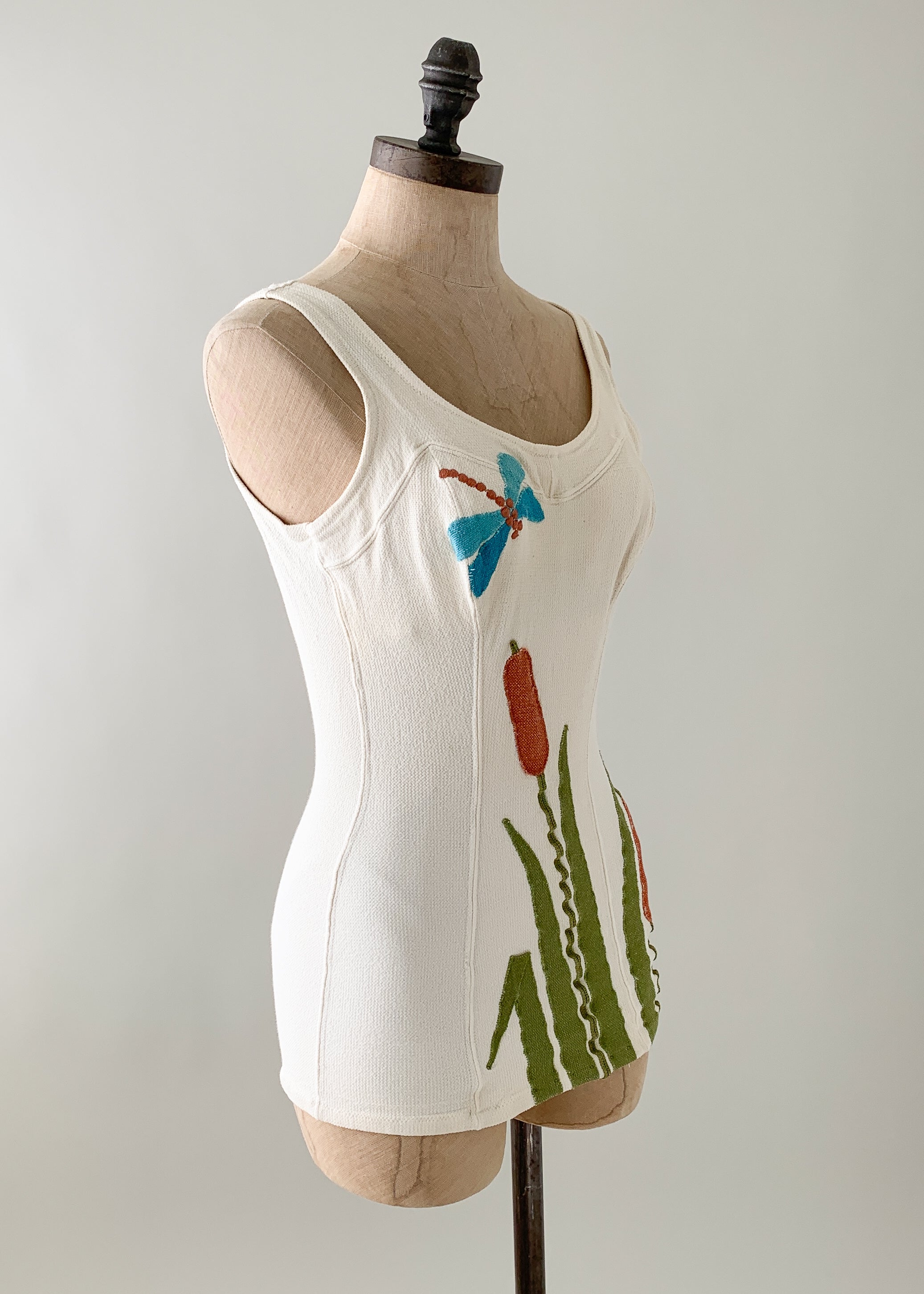 Vintage 1960s Appliqué Swimsuit