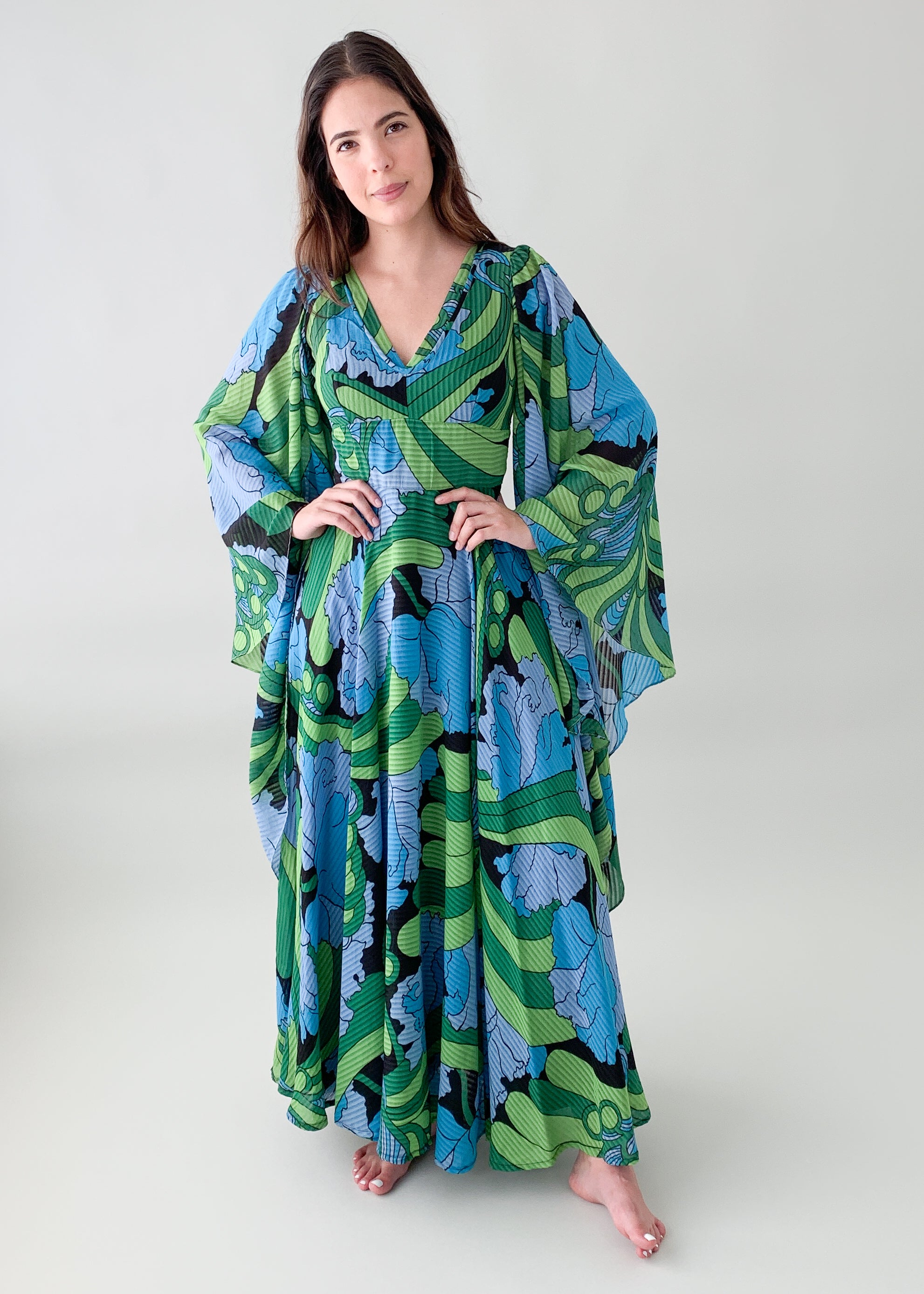 Vintage 1970s Jean Varon Jamaica Dress