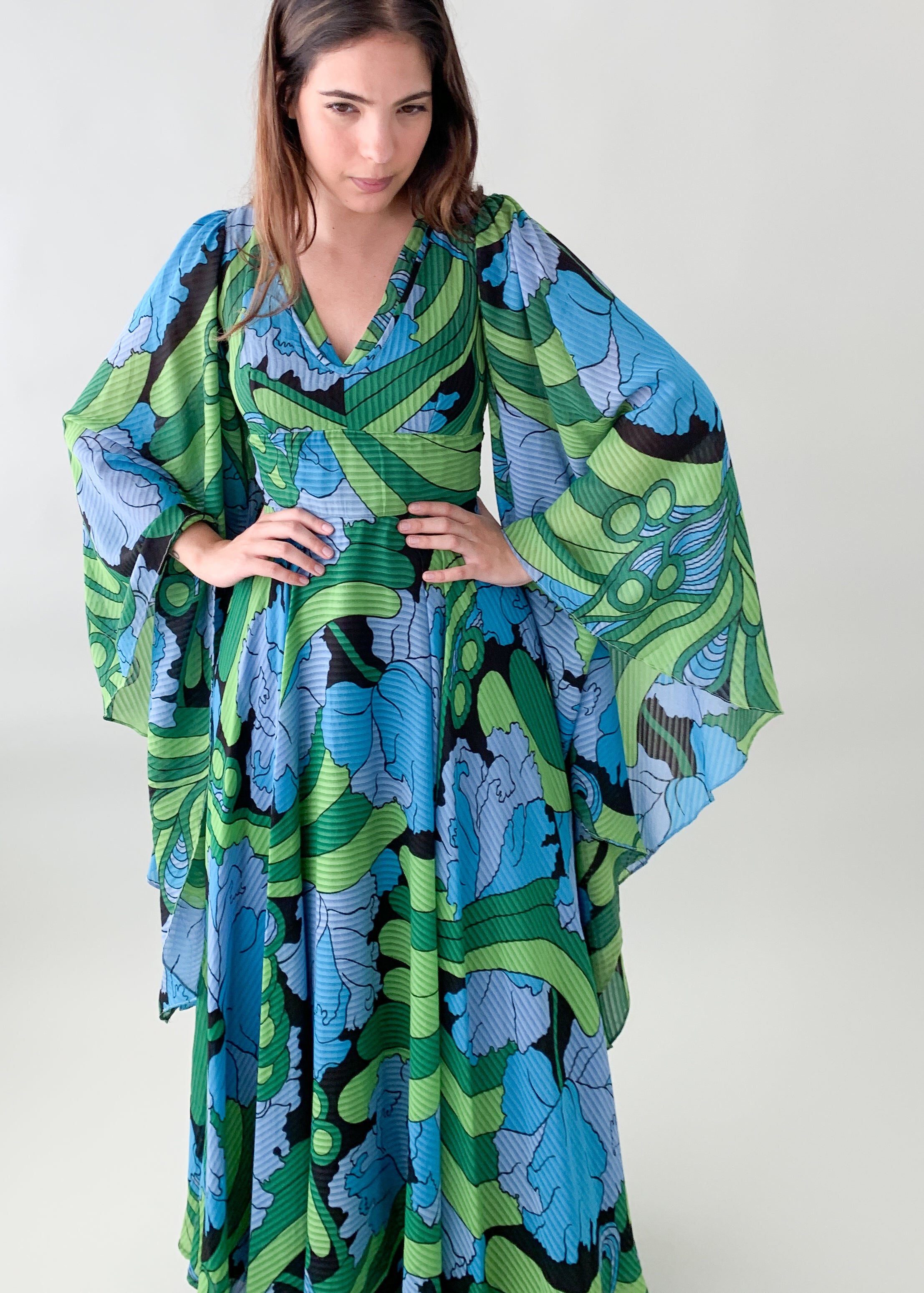 Vintage 1970s Jean Varon Jamaica Dress