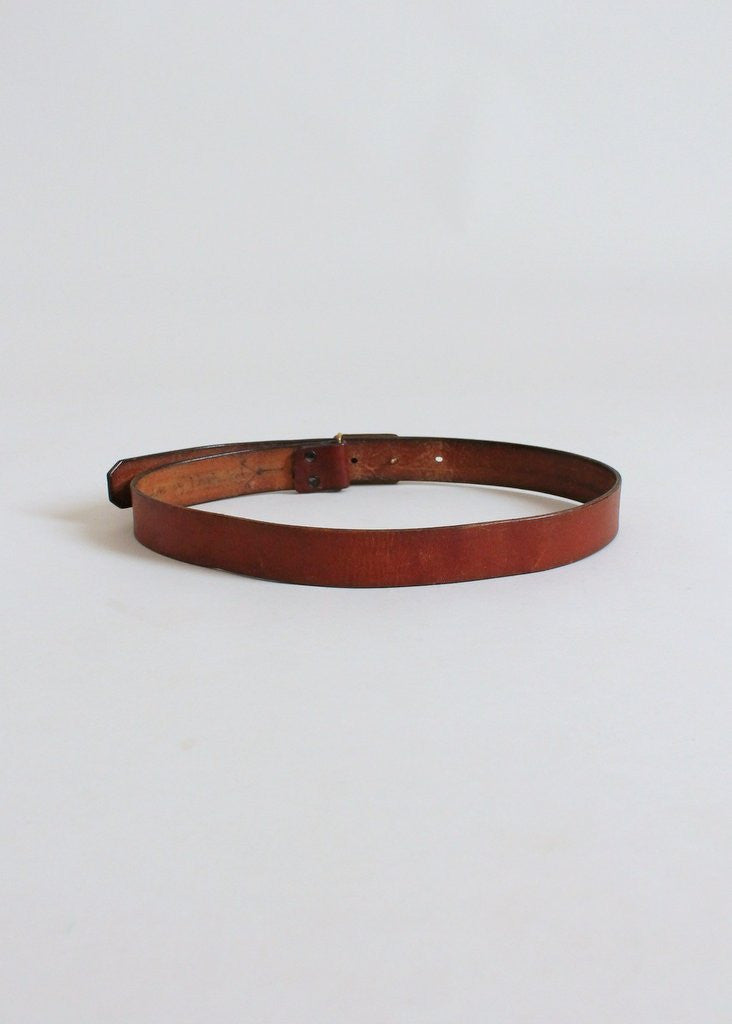 Vintage 1970s Craftmasters of Nantucket Scrimshaw Butterfly Belt