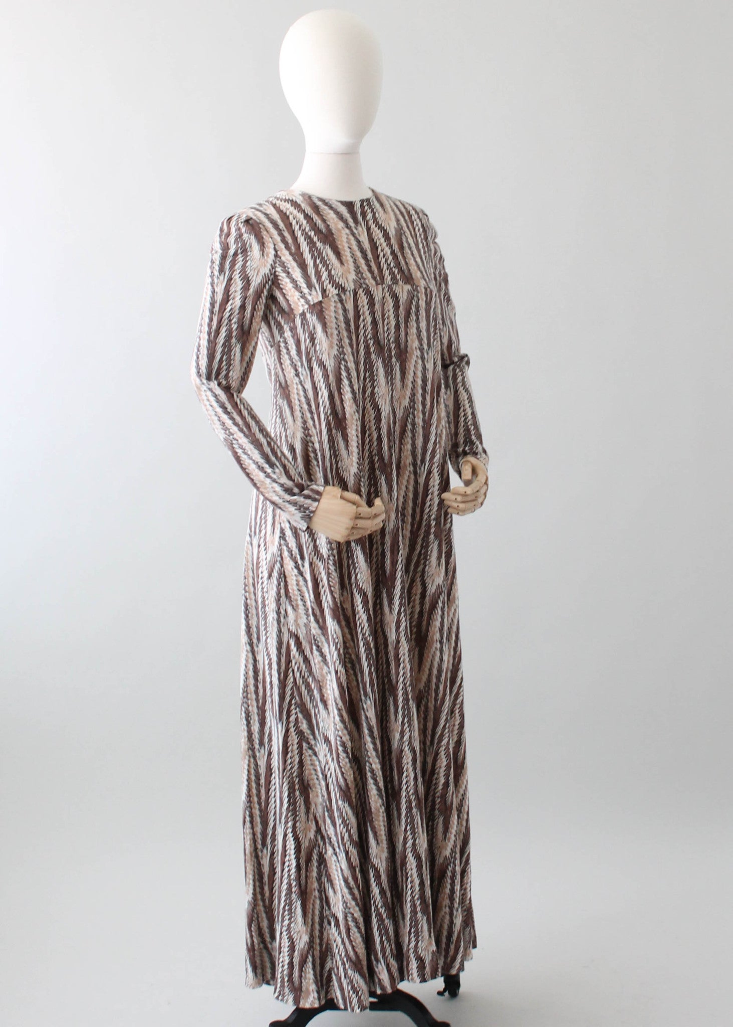 Vintage 1970s Diane Von Furstenberg Jersey Maxi Dress