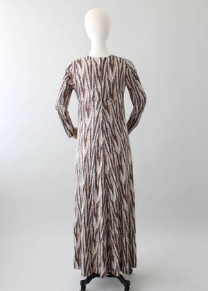 Vintage 1970s Diane Von Furstenberg Jersey Maxi Dress