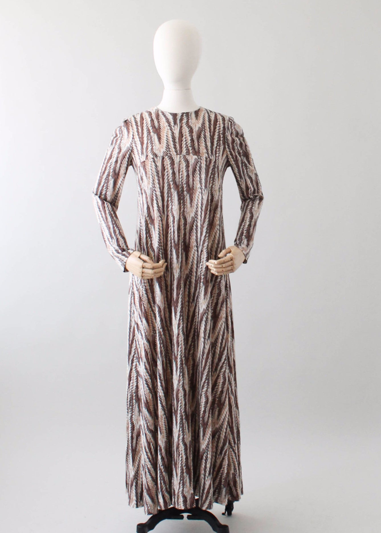 Vintage 1970s Diane Von Furstenberg Jersey Maxi Dress