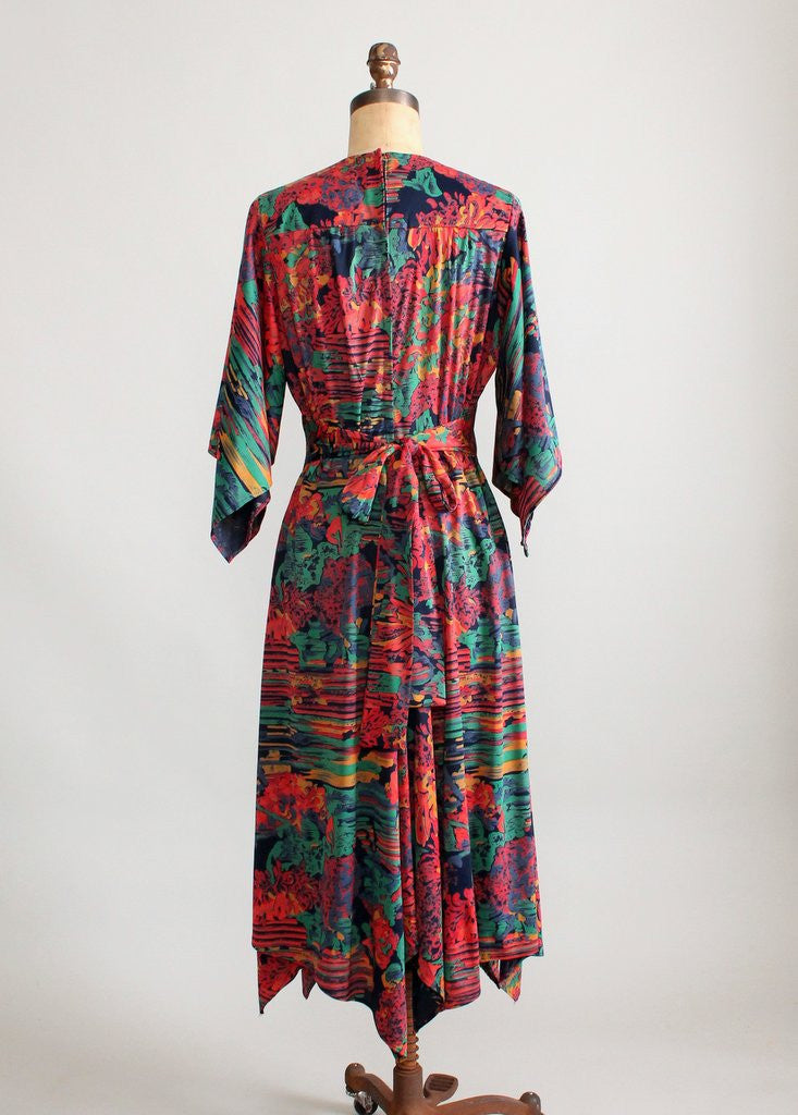 Vintage 1970s Autumn in the Park Dress