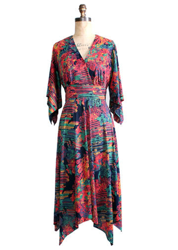 Vintage 1970s Autumn in the Park Dress