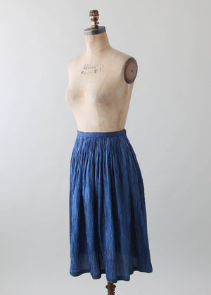 Vintage 1970s Geoffrey Beene Crinkle Silk Skirt