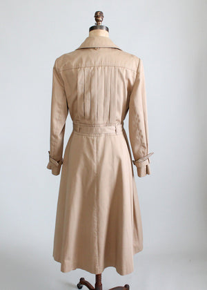 1970s princess cut trench coat