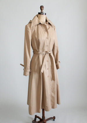 Vintage 1970s princess cut trench coat