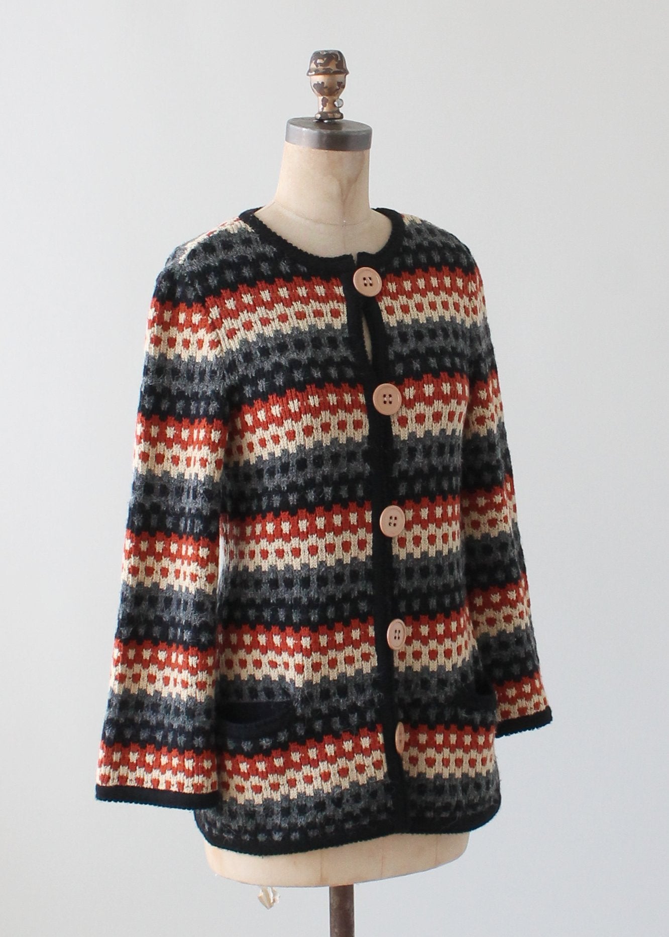 Vintage 1970s Crissa Italian Knit Cardigan
