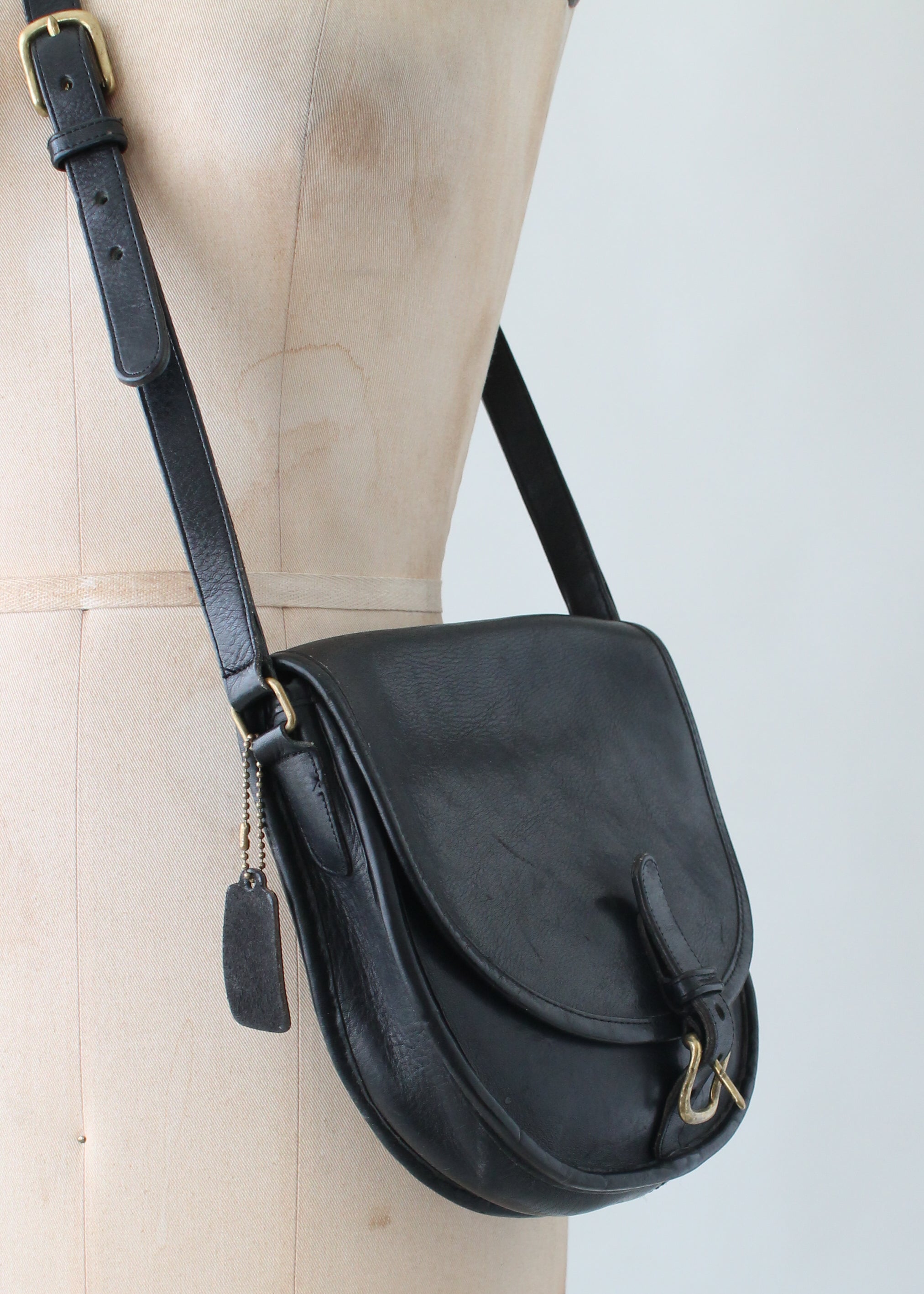 Vintage NYC Coach Saddle Bag Purse