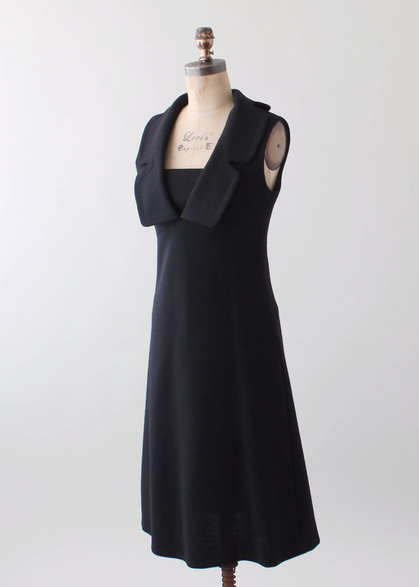 Vintage 1960s Pierre Cardin Minimalist Wool Dress - Raleigh Vintage Vintage 1960s Pierre Cardin Minimalist Wool Dress - Raleigh Vintage