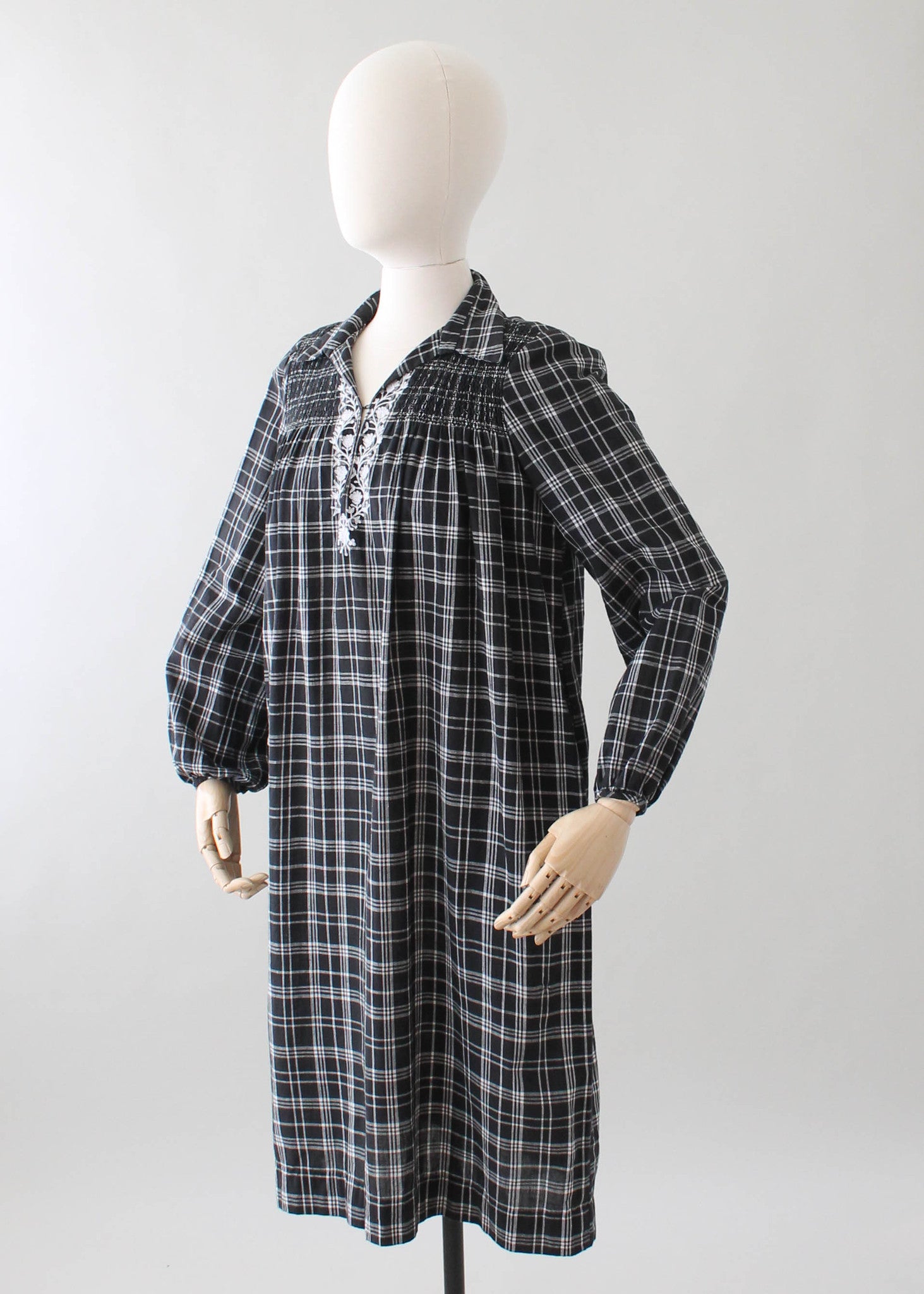 Vintage 1970s Treacy Lowe Indian Cotton Dress