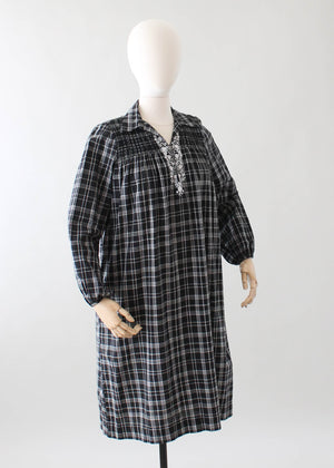 Vintage 1970s Treacy Lowe Indian Cotton Dress